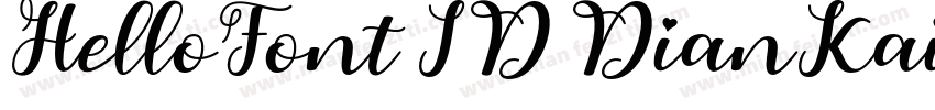 HelloFont ID DianKai字体转换